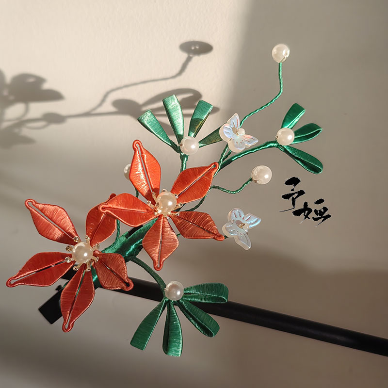 予婳发夹缠花汉服发簪日常图片