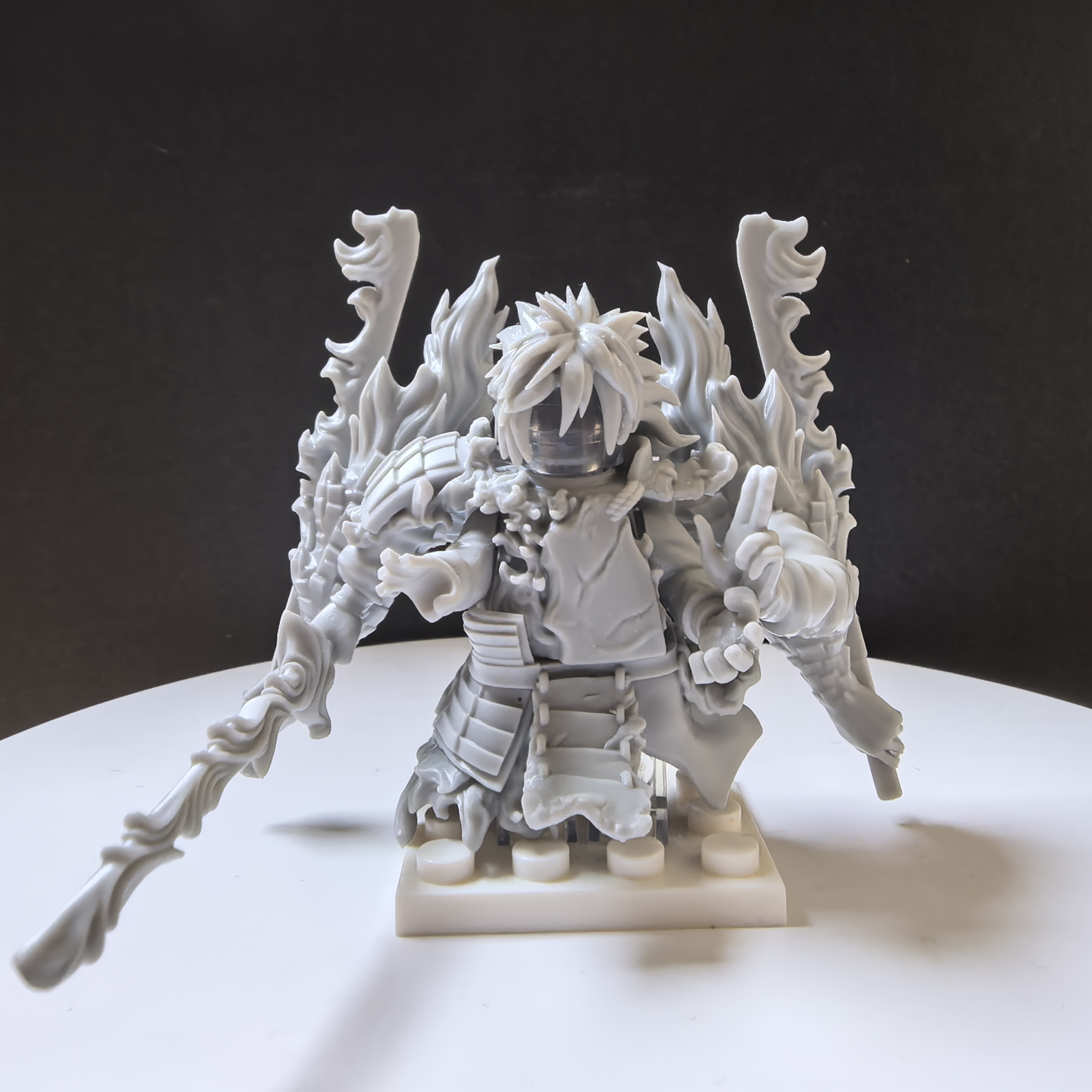 『斑·一形态』/光固化打印的第三方小人仔穿戴白模磁吸翅膀火影