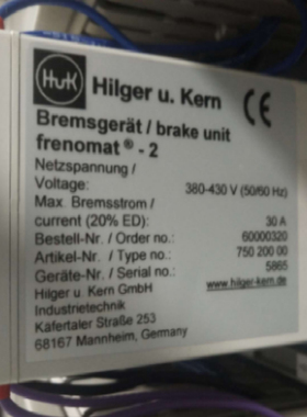 HILGER+KERN齿轮泵 流量计 传感器 控制阀 电感器 继电器