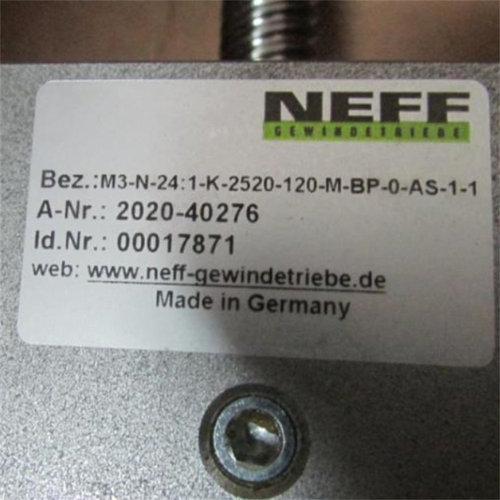NEFF千斤顶起重机螺旋升降机