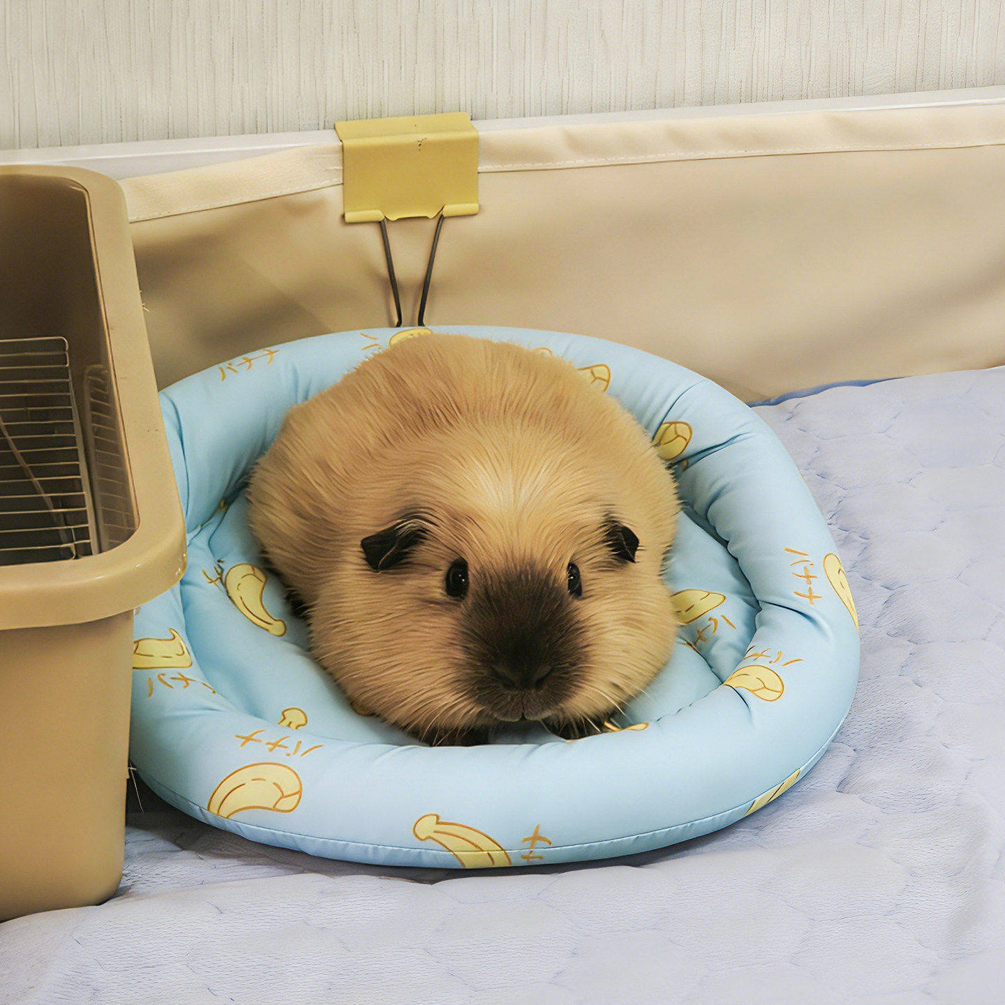 仓鼠冰垫夏季降温圆形垫子消暑散热睡垫金丝熊荷兰猪宠物凉感小窝