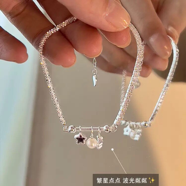 小众设计S925纯银星星手链女 繁星精致甜美轻奢百搭女士手饰