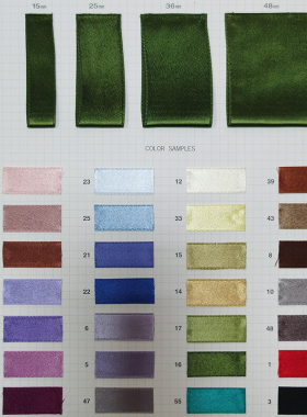 日本MOKUBA木马人造丝缎丝带服装玩具头发饰品蝴蝶结双面珠光缎带