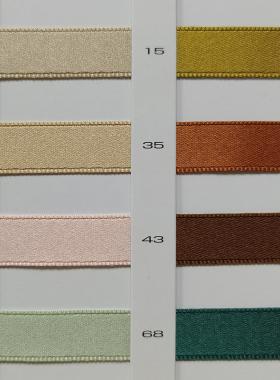 日本MOKUBA木马哑光真丝缎带服装玩具手头发饰品蝴蝶结丝绸织带