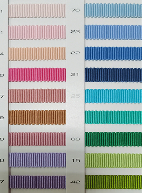 日本MOKUBA涤纶帽带 服装发饰DIY蝴蝶结帽子娃衣装饰配件横纹织带