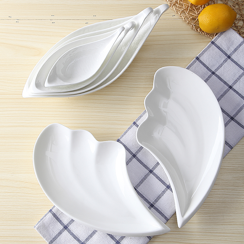 欧式酒店异形西餐具陶瓷创意盘子家用凉菜盘碟子不规则糕点心盘子