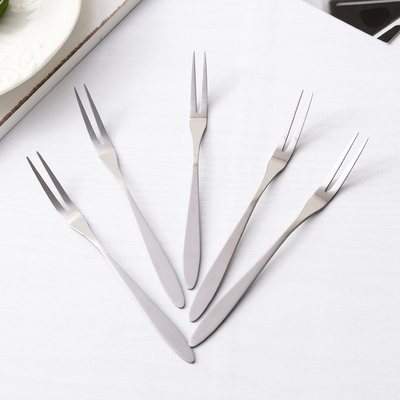 餐具精致两齿家用蛋糕可爱点心叉