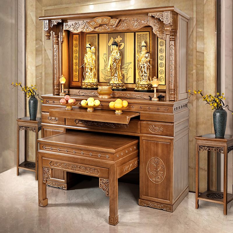 实木佛龛立柜供桌家用香案现代佛堂佛桌供奉桌新中式神台柜贡台桌