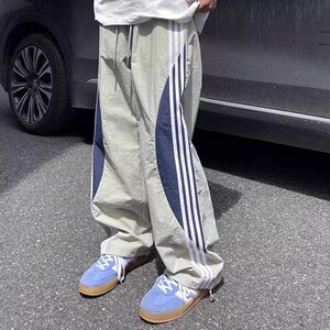 NTBF春秋新款休闲裤三条杠撞色