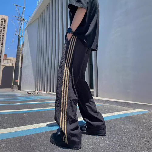 长裤休闲裤基本款弹力面料条纹