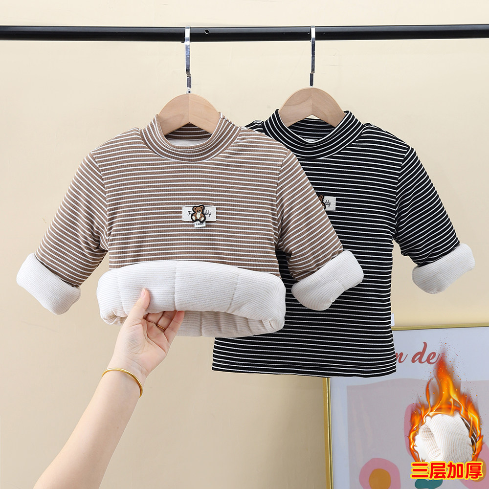宝宝打底衫加绒加厚夹棉冬季半高领男女小童百搭上衣婴儿打底衣潮,童装/婴儿装/亲子装,保暖上装,淘宝优惠券,粉丝福利购,淘宝优惠卷