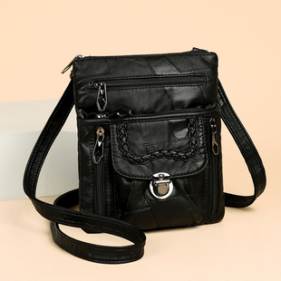 单肩包手机零钱包 女士多层斜挎包包时尚 软皮竖款 小包包女2026新款