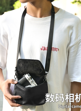 相机收纳包适用于索尼黑卡rx100 zv1理光gr4富士x100v/vi斜跨包
