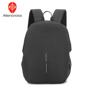 Aliencross潮牌新款轻便双肩包旅行包扩容多功能USB笔记本背包