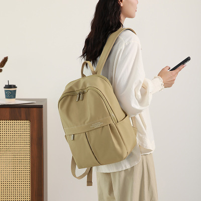 Colorful Fox多彩狐双肩包女简约通勤旅行电脑背包尼龙大学生书包