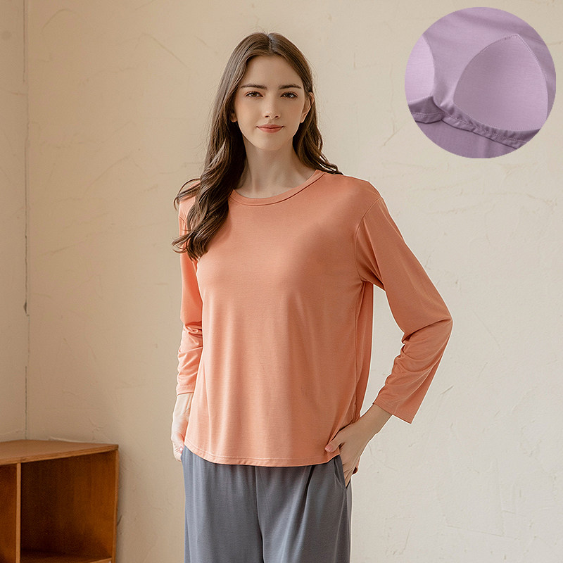 春秋女椰油睡衣带胸垫长袖上衣休闲瑜伽运动居家上装薄款可外穿,孕妇装/孕产妇用品/营养,家居服上装,淘宝优惠券,粉丝福利购,淘宝优惠卷