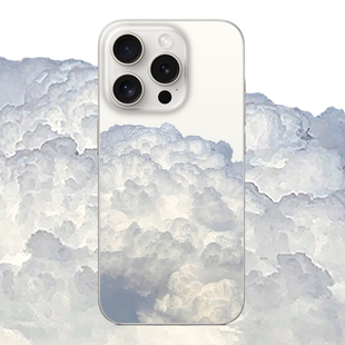 简约云朵适用苹果17PROMAX情侣15PRO可爱13动漫12卡通14个性 iPhone16PROMAX硅胶透明手机壳华为小米vivooppo