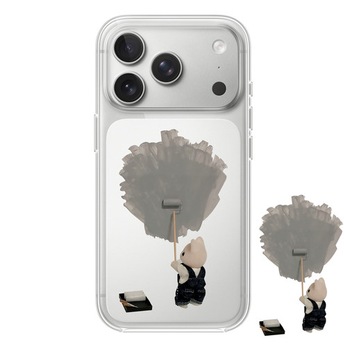 可爱刷墙小熊适用iphone17PROMAX苹果13卡通15PRO动漫12简约16PROMAX硅胶透明手机壳全包华为小米15PROvivo三