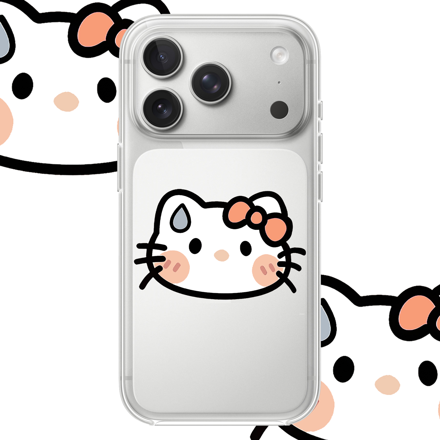 流汗猫咪适用于iPhone17PROMAX可爱卡通16PROMAX苹果透明手机壳15动漫14创意13简约适用小米17promax华为OPPO