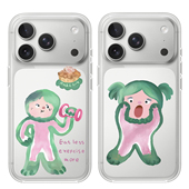 小绿人可爱适用iphone17PROMAX卡通13动漫15PRO简约12创意情侣14苹果16promax透明手机壳华为小米15VIVOOPPO