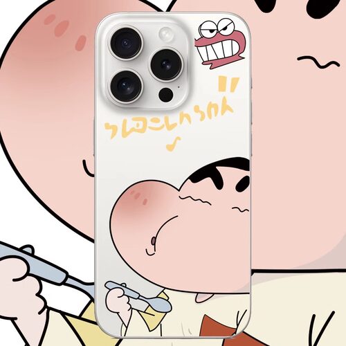 蜡笔小新适用于苹果18PROMAX透明手机壳硅胶可爱iPhone17PROMAX情侣16卡通15动漫14华为13小米16VIVOOPPO