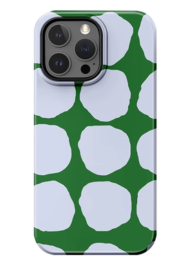 绿色圆点适用于iPhone17PROMAX二合一菲林手机壳情侣苹果16PROMAX简约15PLUS小众14个性13华为小米VIVOOPPO