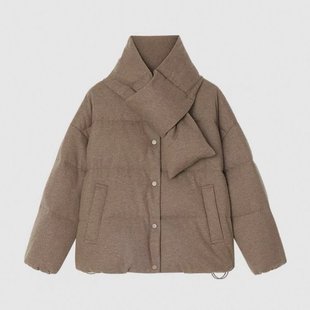 小禾同源 羊毛牦牛绒可拆卸羽绒服 hug羽绒服新款