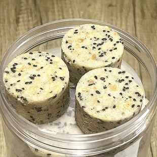 翁源客家米饼450g瓶装粤北特产竹筒饼米饼白糯米芝麻炒黑米饼花生