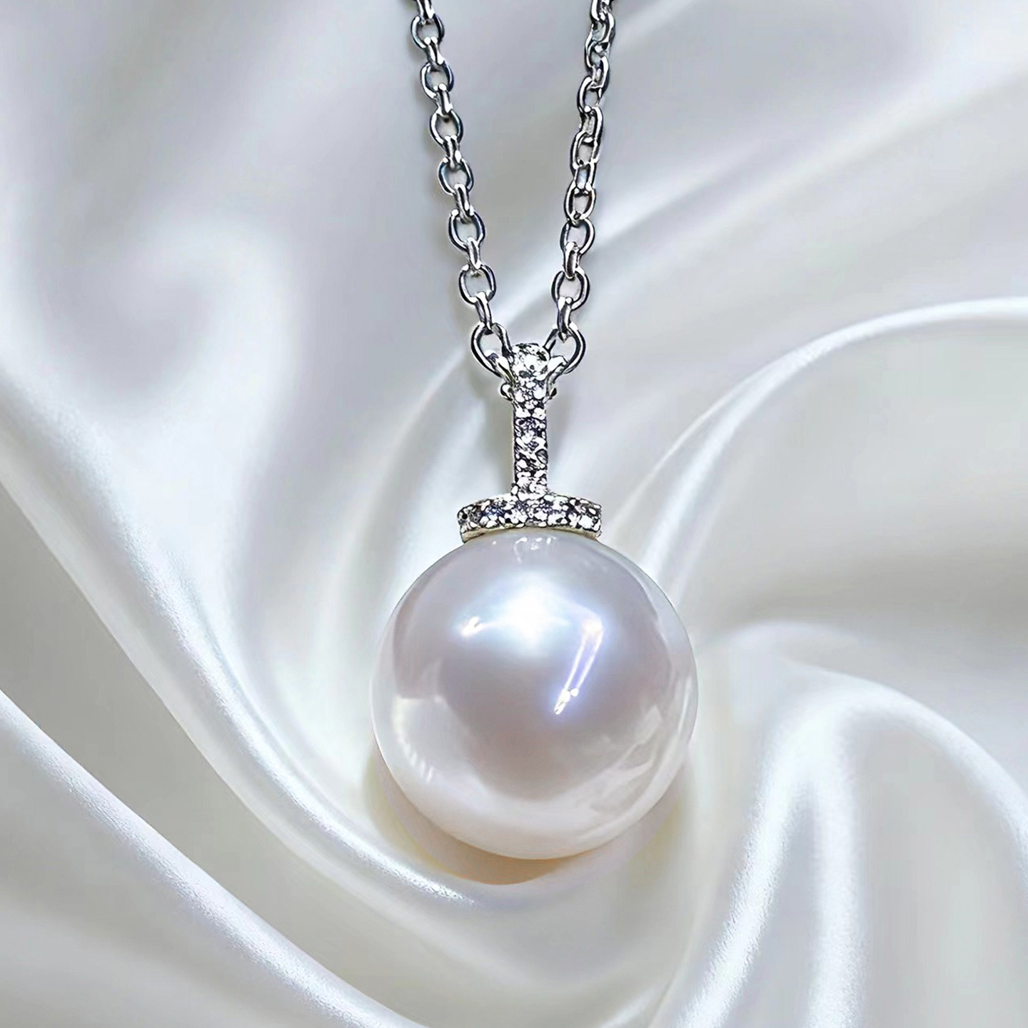 天然淡水爱迪生珍珠奶嘴扣吊坠