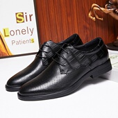 子厂家 真皮绑带透气舒适低跟职业工作鞋 镂空商务皮鞋 2026夏季