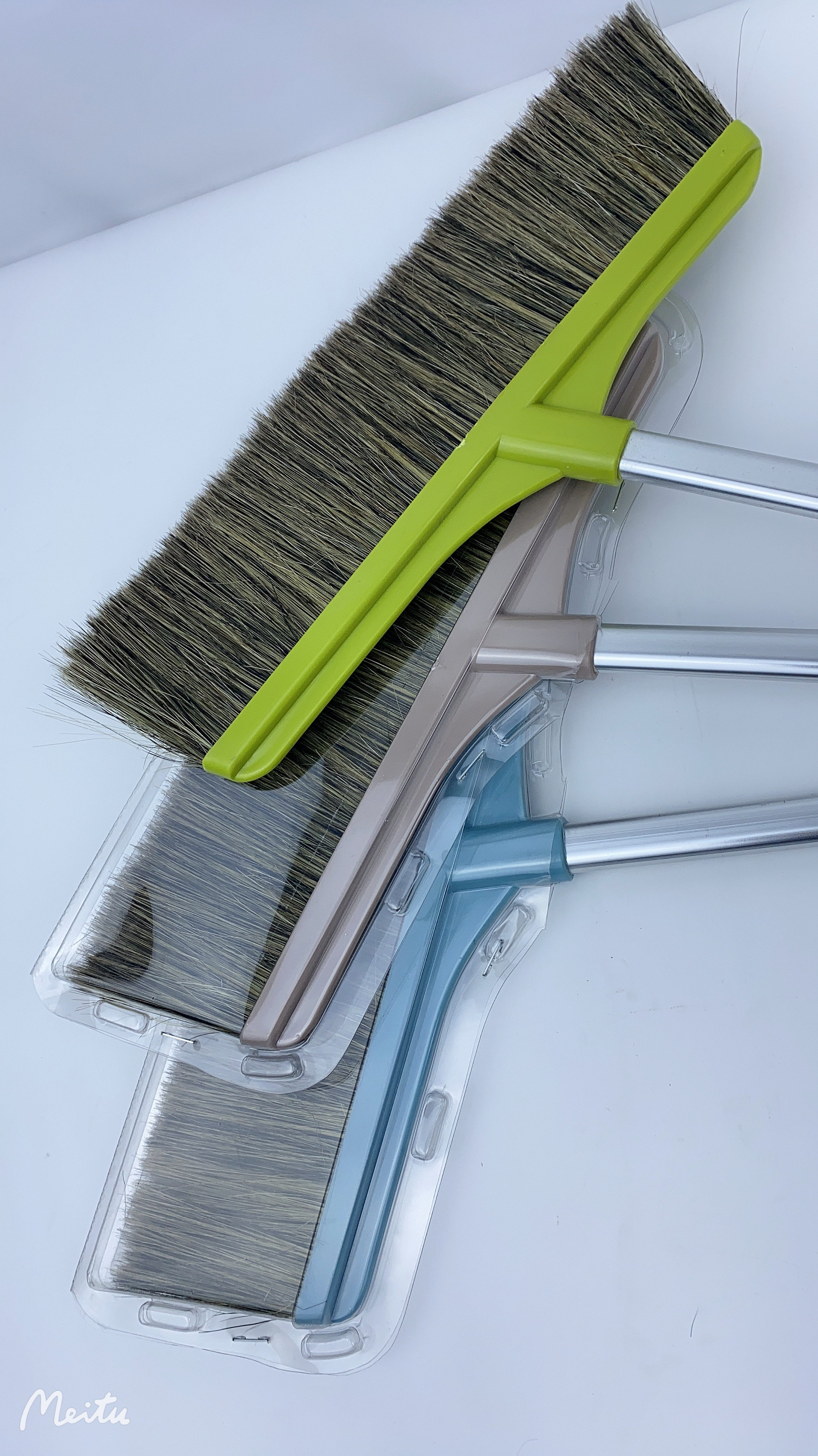 金猪 猪鬃扫把软毛铝杆扫帚不伤地板地砖不起静电不粘毛发可水洗