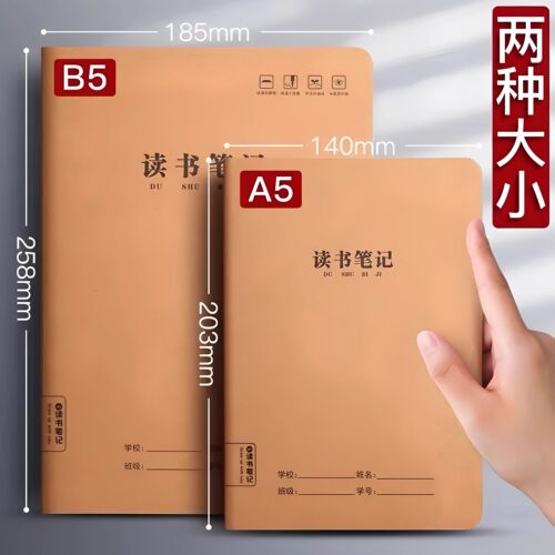 B5学生读书笔记摘抄记录好词好句