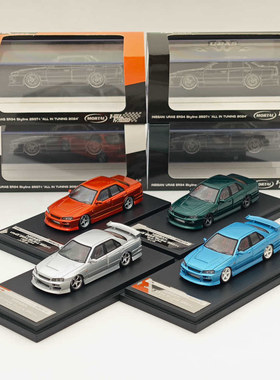 Mortal 1:64 日产尼桑Skyline天际线URAS ER34低趴展会限定模型车