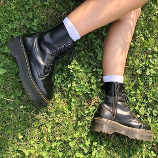 厚底马丁靴子女英伦风1460真皮8孔dr博士短靴松糕增高百搭机车靴
