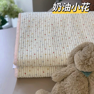 全棉棉花床盖三件套纯棉100夹棉绗缝床单床笠四季通用单件防滑