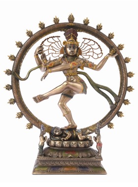 印度国际直邮Shiva Nataraj湿婆纳塔拉杰湿婆舞神雕像10.5英寸