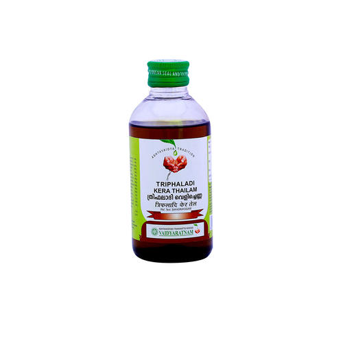 印度阿育吠陀Thriphaladi Kera Thailam白发掉发按固发摩油200ml