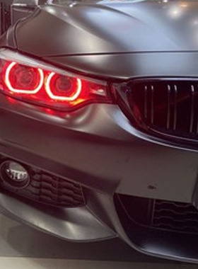 宝马3系GT黄金眼日行灯F34柠檬黄改装LED七彩恶魔眼蓝色红色紫色