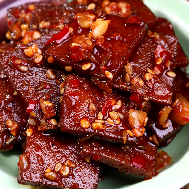 豆有味湖南特产平江酱干香干香辣豆腐干辣味小吃休闲零食辣片卤味