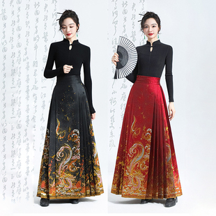 拜年服2025新款 龙年明制马面套装 龙华富贵 无衣饮羽原创