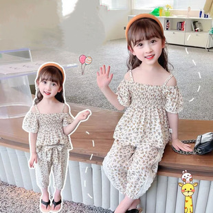女宝宝夏装套装1儿童装2女童3短袖4超洋气8个月婴儿衣服夏季卡通9