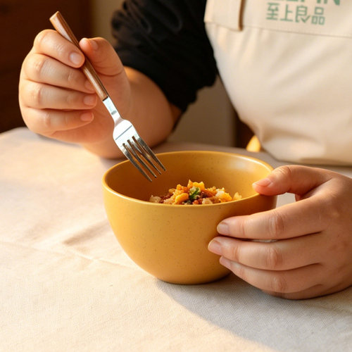 芝麻釉个人专用米饭碗