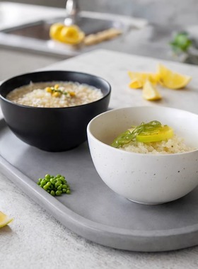 KEEPIN® 特别好看的饭碗个人专用黑色碗 日式小碗粥碗酸奶碗餐具