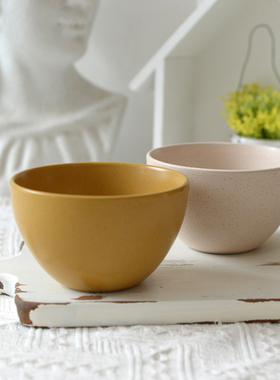 【9.9两个特价】芝麻釉米饭碗个人专用 高颜值家用实用主义  微瑕