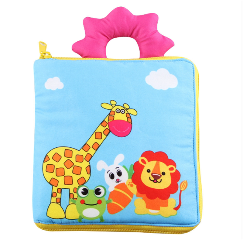 清仓长颈鹿立体早教大布书  认颜色形状时钟扣扣子学穿衣训练玩具