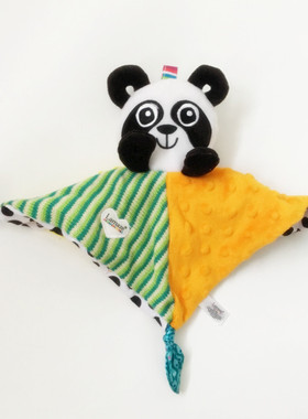 清仓拉玛泽熊猫安抚巾 新生儿婴幼儿黑白色彩视觉开发安抚玩具