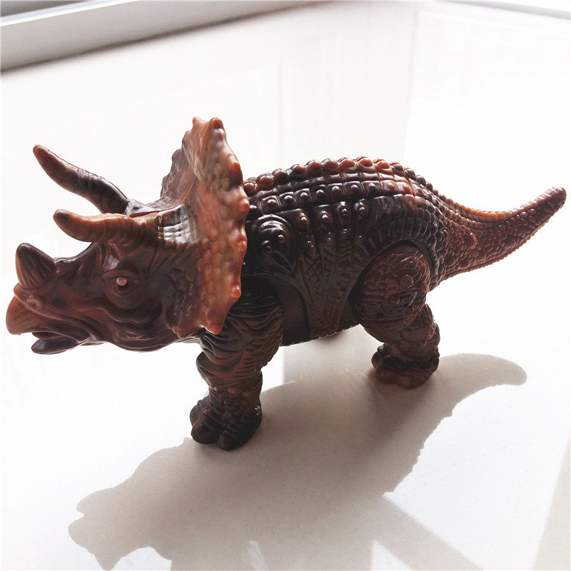 清仓恐龙三角龙 眼睛带灯光可以行走模仿恐龙叫声 出口尾货玩具