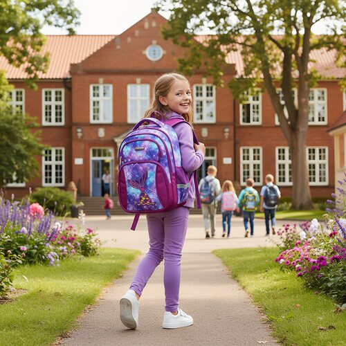 独角兽书包小学生儿童背包school