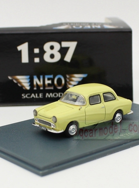 1:87 NEO树脂迷你汽车模型Isar T700 黄色