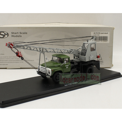 1:43苏联起重机AK-75B(ZIL-130)吉尔卡车SSM1099仿真汽车模型瑕疵